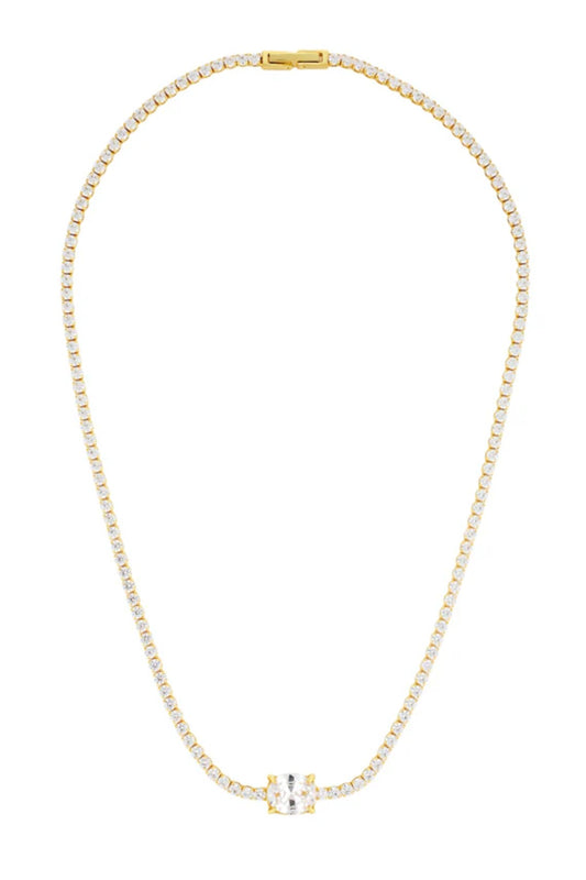 Heirloom Tennis Necklace Gold