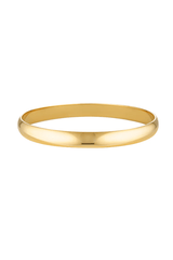 Heritage Bangle by Porter Jewellery, gold vermeil bangle with bold tube design. Perfect for stacking or statement styling.