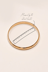 Heritage Bangle by Porter Jewellery, gold vermeil bangle with bold tube design. Perfect for stacking or statement styling.