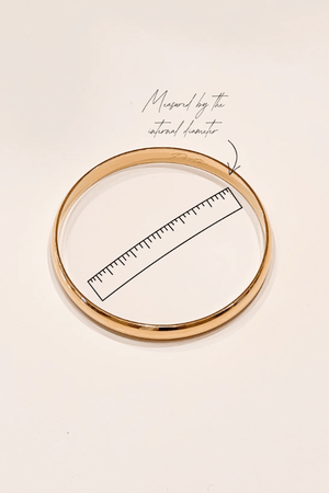 Heritage Bangle by Porter Jewellery, gold vermeil bangle with bold tube design. Perfect for stacking or statement styling.