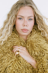 Heritage Crown Pinky Gold Citrine by Porter Jewellery – gold vermeil pinky signet ring with citrine and clear cubic zirconia stones.