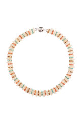 Heron Necklace by Shop Julietta, glass bead necklace with vintage inspired design. Perfect for layering or everyday styling.