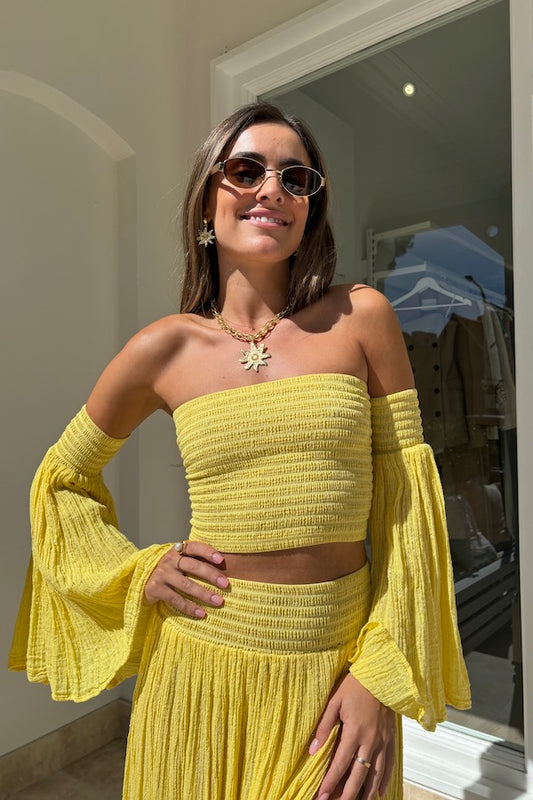 D'Artemide | Calypso Top Lemon/Gold | Girls With Gems