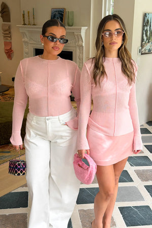 Jaz A-Line Satin Mini Skirt Pink by Sneaky Link, satin mini skirt with A line fit, perfect for nights out or event styling