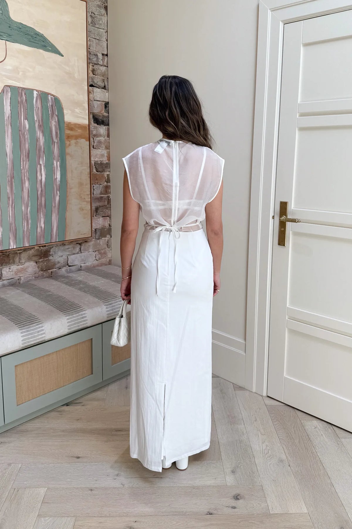 Lefka Maxi Skirt White