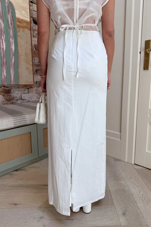 Lefka Maxi Skirt White