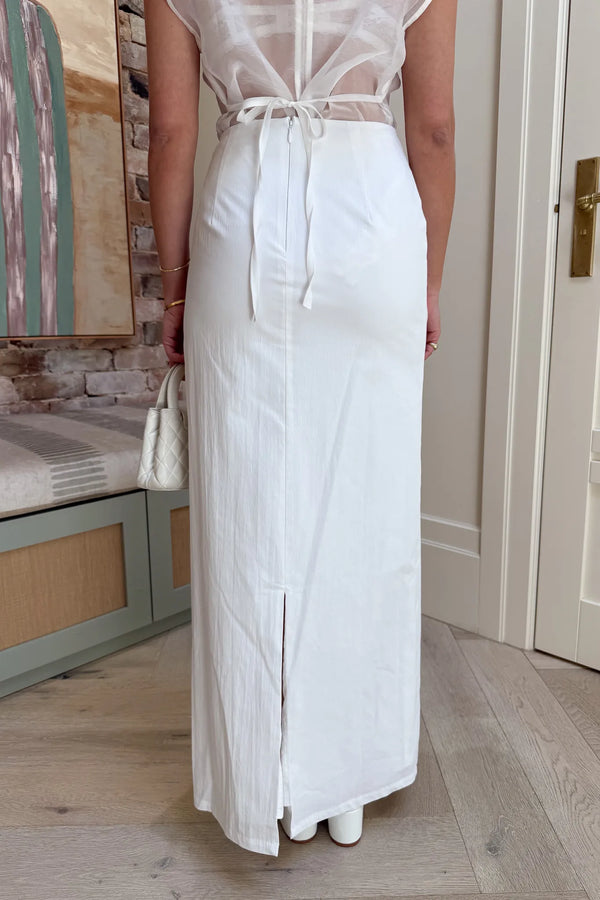 Lefka Maxi Skirt White