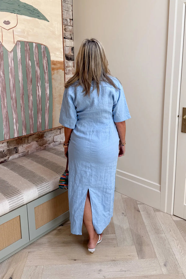 Lefka Midi Dress Blue