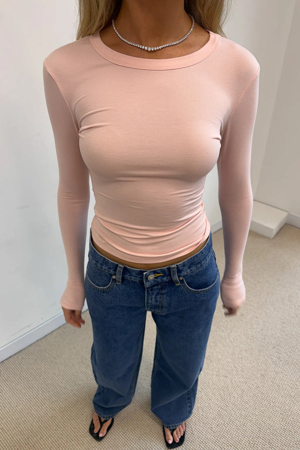 Polly Long Sleeve Top Pink