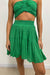 D'Artemide | Myrto Mini Skirt Emerald | Girls With Gems