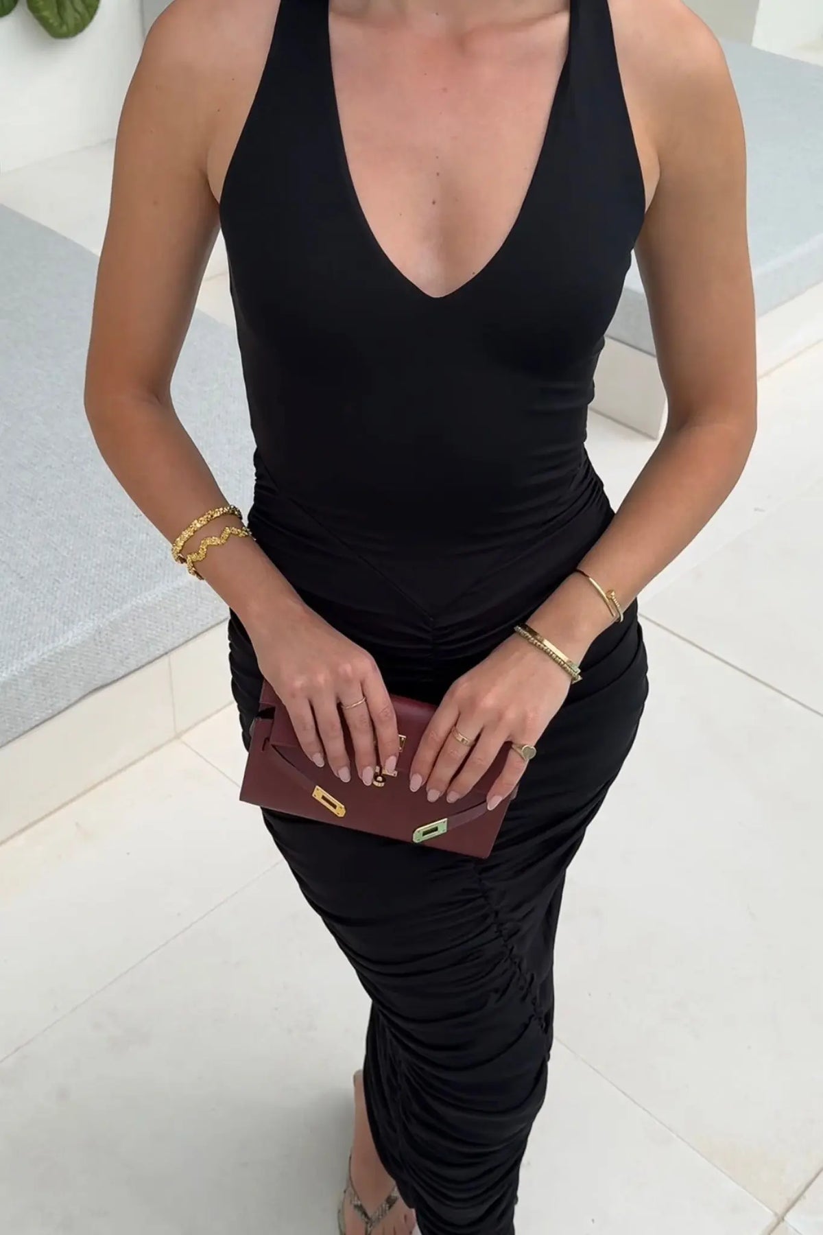 Valentina Midi Dress Black