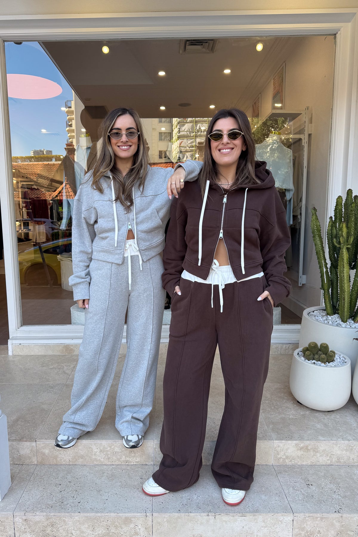 Terry Zip Hoodie Chocolate by Sneaky Link, made from 100% cotton with a relaxed fit, full zip, and easy care. Perfect for everyday casual wear.