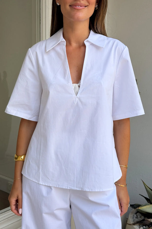 Boston Short Sleeve Shirt White