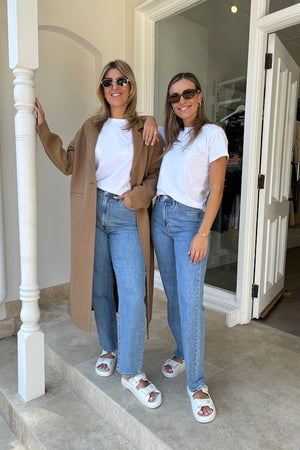 Nico Straight Ophelia by Neuw Denim, a super high-rise relaxed straight-leg jean in vintage indigo with comfort stretch, perfect for stylish everyday wear.