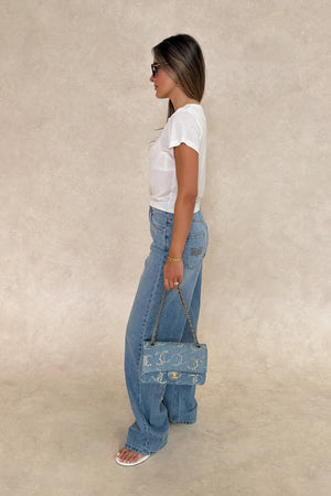 Stella High Rise Straight Leg Light Blue