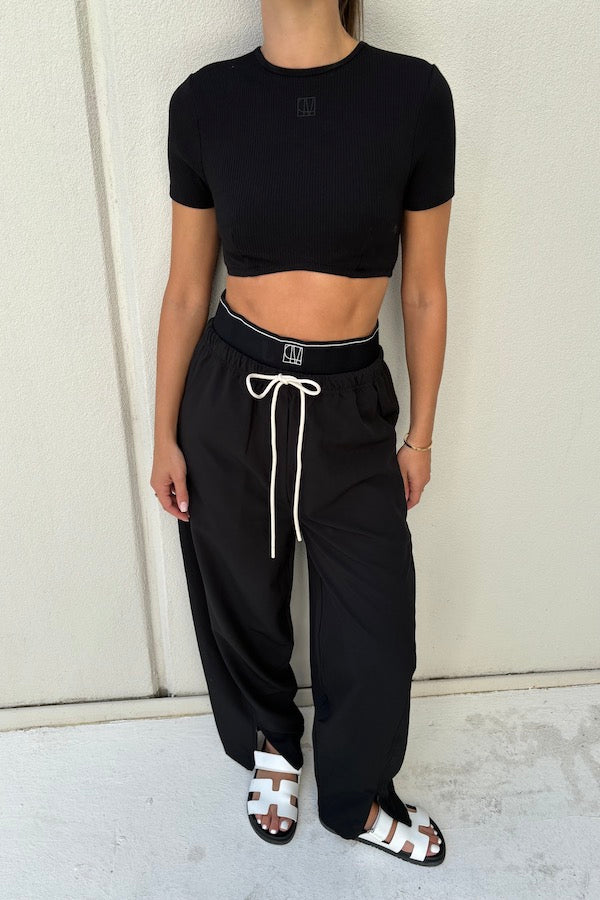 Camilla And Marc | Lucia Monogram Pant Black | Girls with Gems
