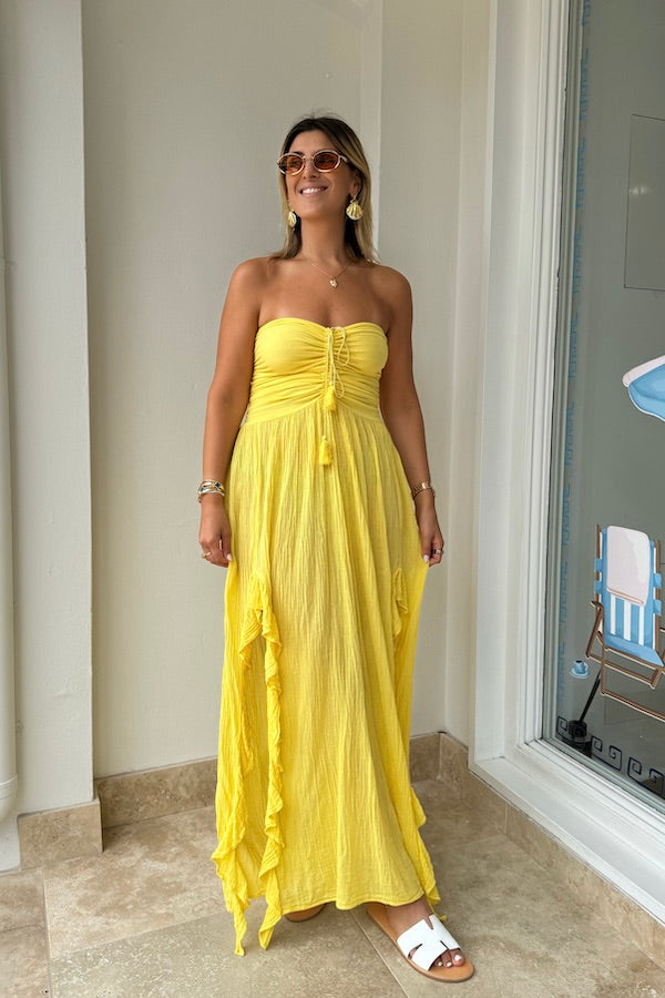 D'Artemide | Pheobe Dress Yellow | Girls With Gems