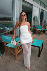 Elena Mini Dress by Sneaky Link, strapless fitted mini dress, perfect for nights out or party styling