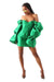 Khirzad Femme | Solaro Dress Green | Girls with Gems