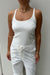 Sneaky Link | Cotton Tank White | Girls With Gems