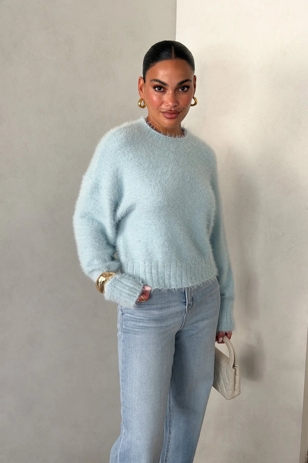 Kaia Crew Neck Sweater Blue
