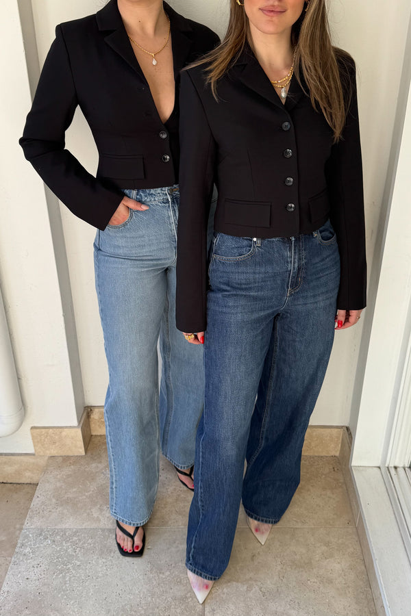 Sammy Blazer Top Black