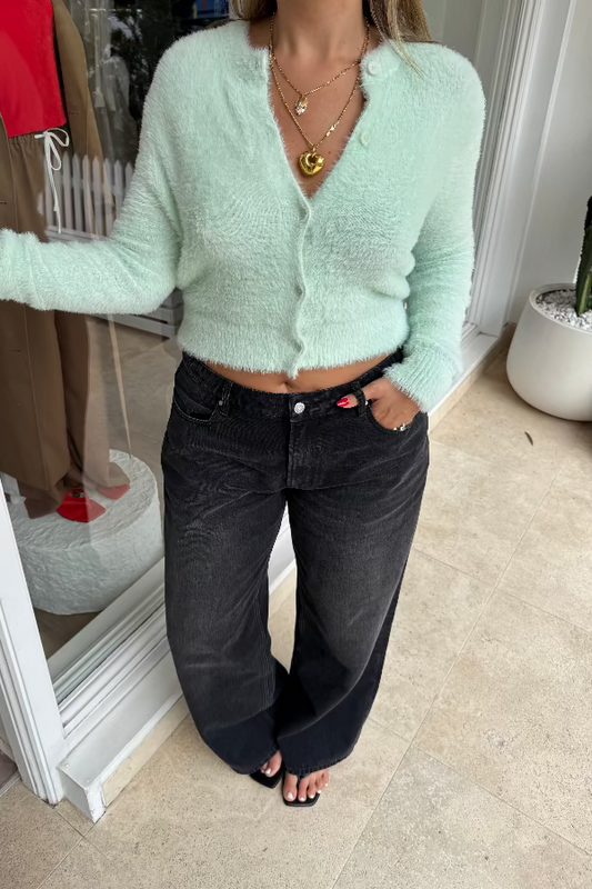 Noa Denim Jean Soft Black by Camilla and Marc, relaxed low-rise with tapered leg, a chic staple perfect for trendy, laid-back dressing year-round.