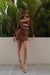 Maygel Coronel | Lorena Dress Cocoa Brown | Girls with Gems