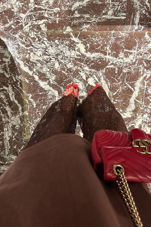 Lia Tee Chocolate by Sneaky Link, oversized cotton tee with boxy fit and short sleeves, perfect for layering or laid-back styling. (124 characters)