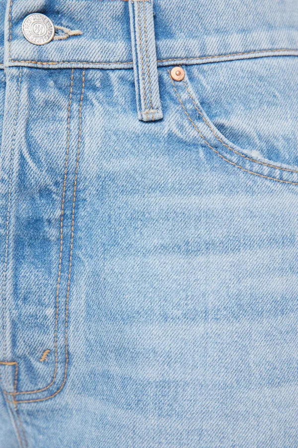 I Could Care Less Jeans by MOTHER – a slouchy low-rise jean with straight leg and faded wash. Perfect for relaxed everyday wear.