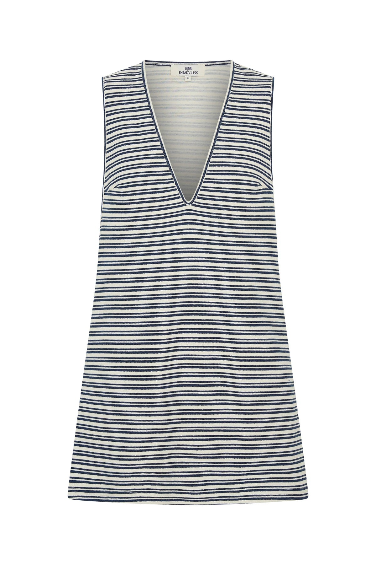 Jagger Mini Dress Navy Stripe