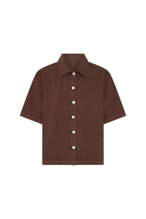 Jaz Hand Denim Shirt Chocolate