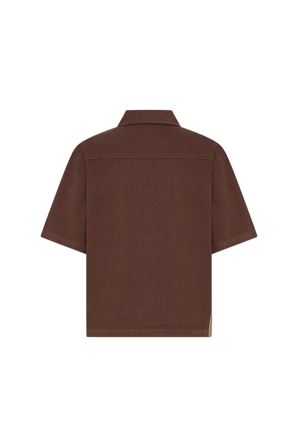 Jaz Hand Denim Shirt Chocolate