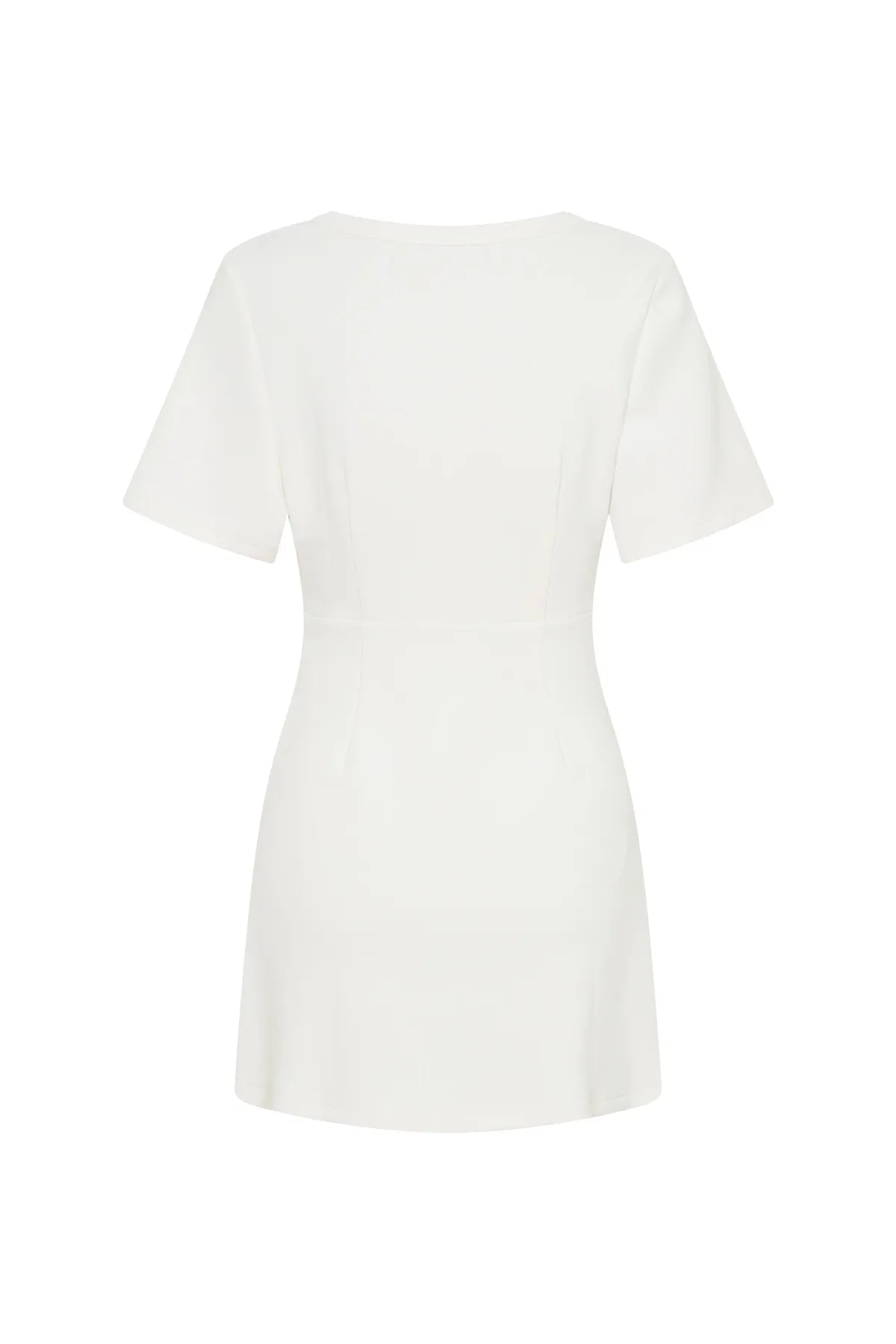 Jaz Hand Knot Mini Dress White