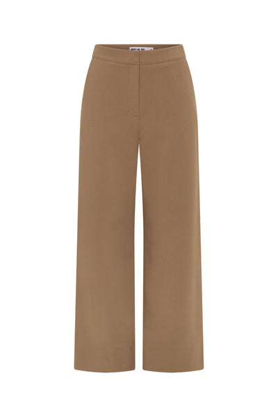 Jaz Wide Leg Tailored Pant Tan by Sneaky Link, high waisted wide leg pants, perfect for work or elevated everyday styling