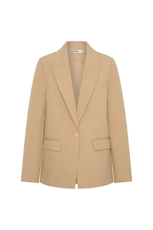 Jaz Hand Blazer Beige by Sneaky Link – a tailored blazer with structured fit and clean lines. Perfect for polished styling.