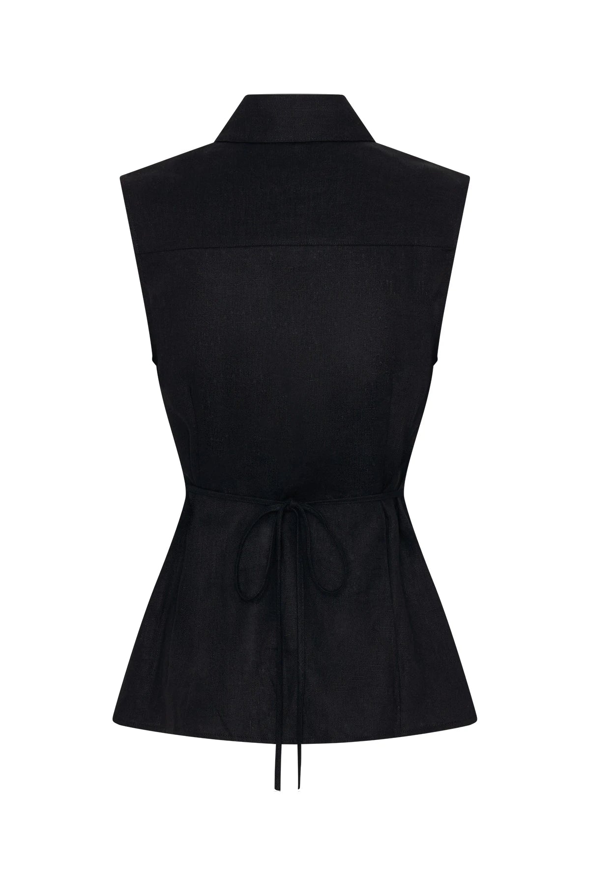 Kylie Sleeveless Shirt Black