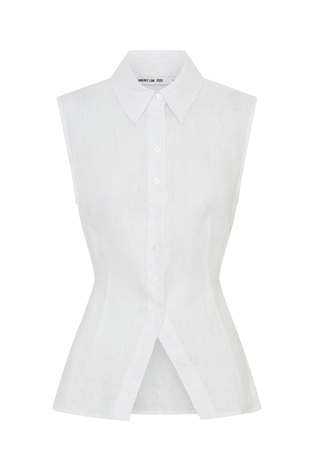 Kylie Sleeveless Shirt White