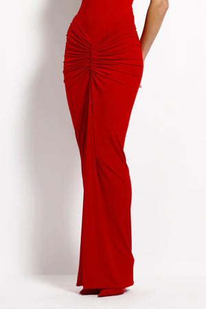 Kayson Skirt Rio by Effie Kats - sleek stretch jersey maxi skirt with sculpting fit, perfect for chic evening styling or paired with the Esper bodysuit.