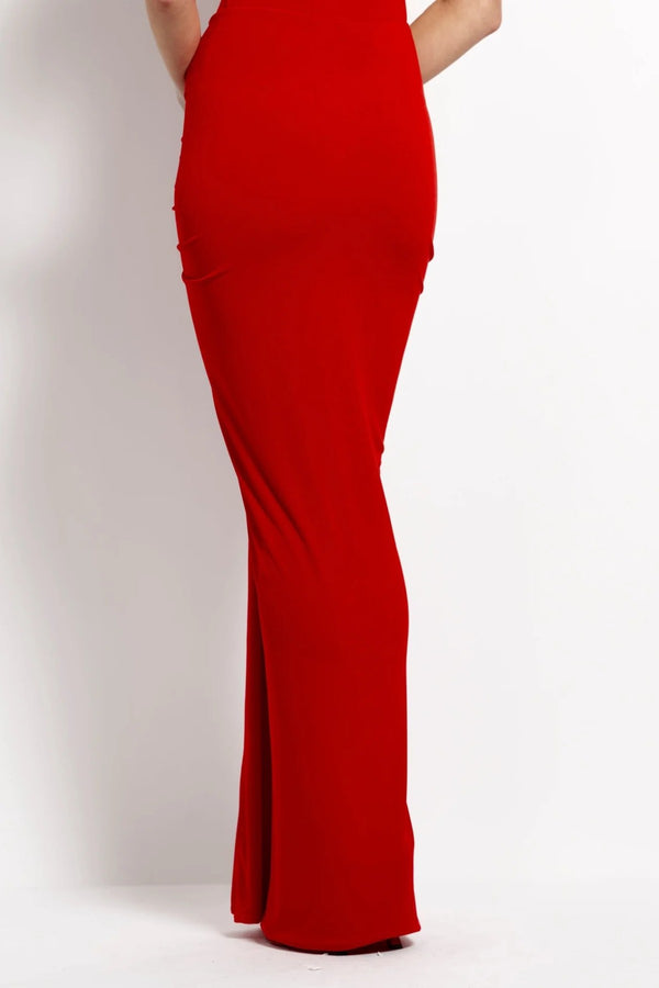 Kayson Skirt Rio by Effie Kats - sleek stretch jersey maxi skirt with sculpting fit, perfect for chic evening styling or paired with the Esper bodysuit.