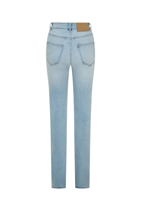 Kendrick Straight Leg Jean Light Blue by Sneaky Link – a viral stretch denim with straight fit. Perfect for everyday styling.