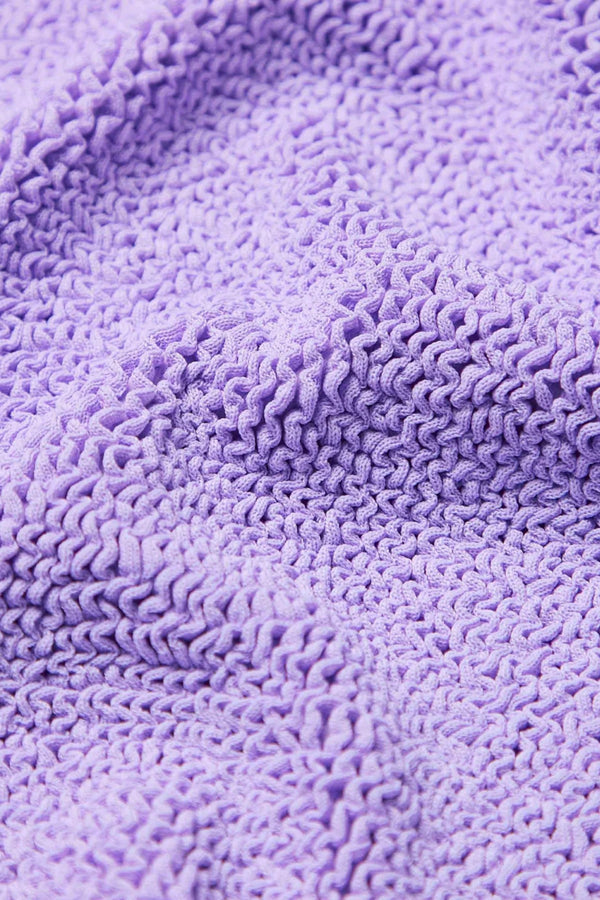 Kids Classic Swim Lilac by Hunza G – a soft crinkle swimsuit for ages 3–6 with comfy stretch. Perfect for beach and play days.