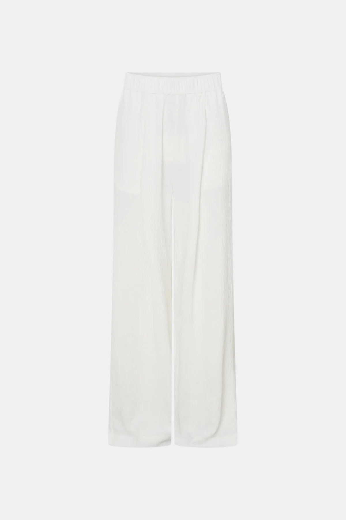 Kusama Pant by Camilla and Marc – soft white textured mid-rise pants with relaxed shaping and clean seams, perfect for polished everyday wear.