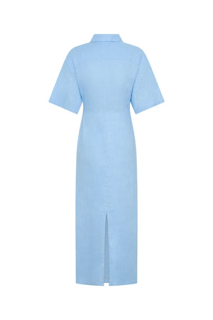 Lefka Midi Dress Blue
