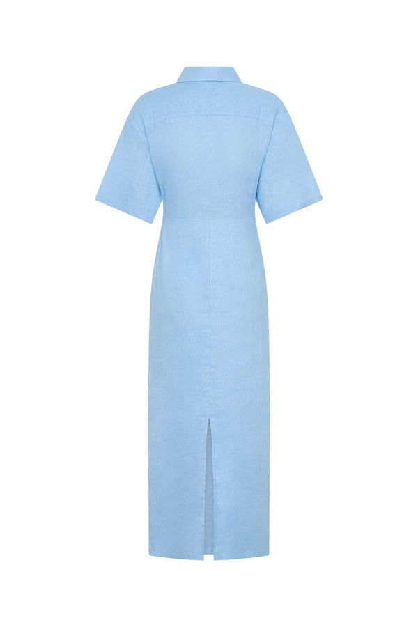 Lefka Midi Dress Blue