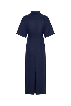 Lefka Midi Dress Navy