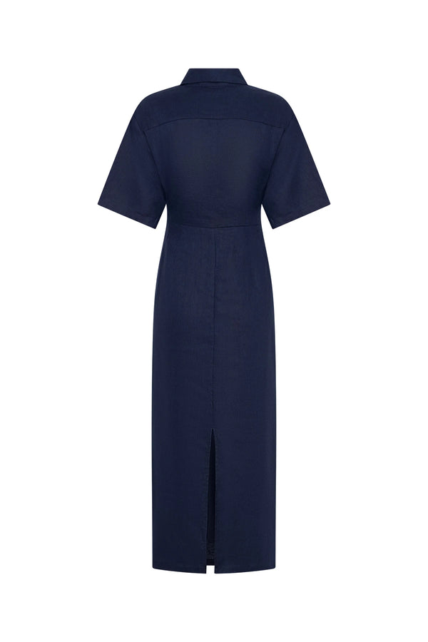 Lefka Midi Dress Navy
