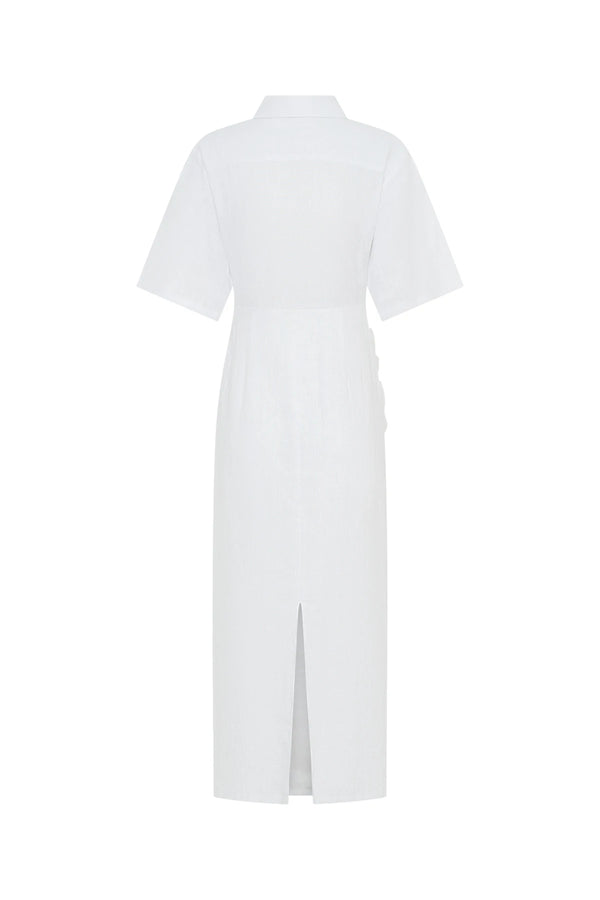 Lefka Midi Dress White
