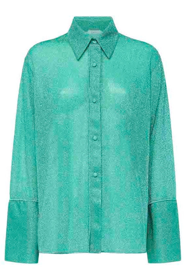 Oséree | Lumiere Sleeves Shirt Aquamarine | Girls with Gems