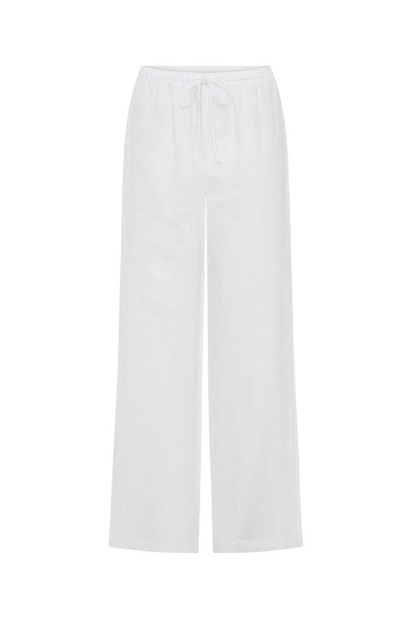Luna Linen Pant White